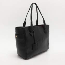 Pre Owned Loewe Black Leather Heritage Shopper Tote