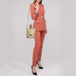 Loewe Beige Leather Mini Bucket Bag