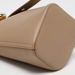 Loewe Beige Leather Mini Bucket Bag