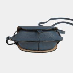 Loewe Blue Leather Mini Gate Shoulder Bag