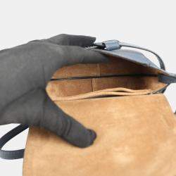Loewe Blue Leather Mini Gate Shoulder Bag