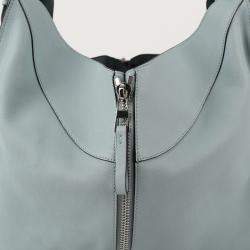 Loewe Large Sky Blue Leather Hammock Tote 