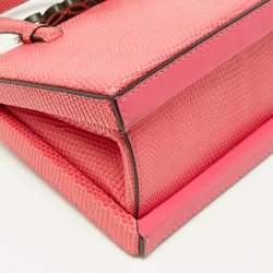 Loewe Pink Lizard Postal Frame Satchel