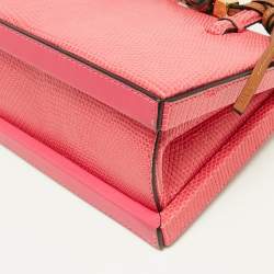 Loewe Pink Lizard Postal Frame Satchel