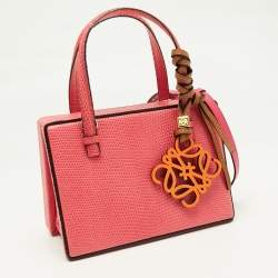 Loewe Pink Lizard Postal Frame Satchel