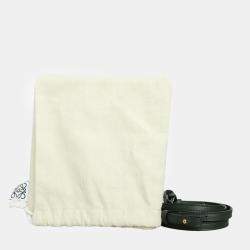 Loewe Dark Green Leather Mini Flamenco Clutch