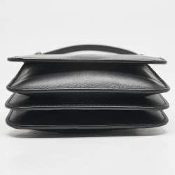 Loewe Black Leather Gusset Crossbody Bag