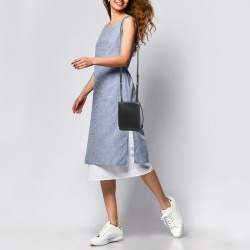 Loewe Black Leather Gusset Crossbody Bag
