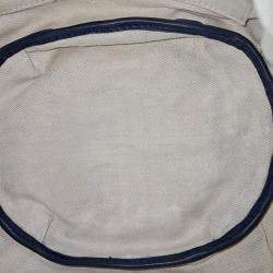 Pre Owned Loewe Navy Blue Leather Bounceback Small Bag