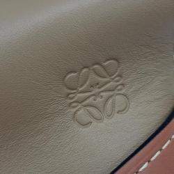 Loewe Brown Leather Gateback Shoulder Bag