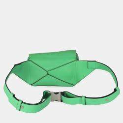 Loewe Jungle Green Calfskin Mini Puzzle Belt Bag