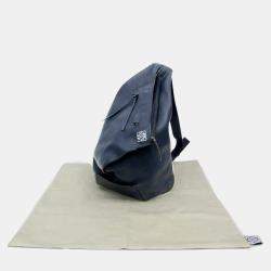 Loewe Navy Blue Leather Anton Sling Shoulder Bag