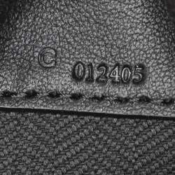 Pre Owned Loewe Black Leather Mini Hammock Crossbody Bag