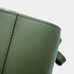 Loewe Beige/Green Canvas/Leather Small Hammock Shoulder Bag