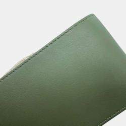 Loewe Beige/Green Canvas/Leather Small Hammock Shoulder Bag