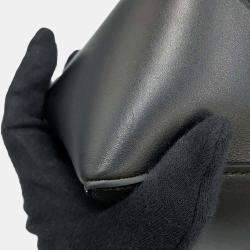  Loewe Black Shiny Calf Leather Mini Puzzlefold Tote Bag