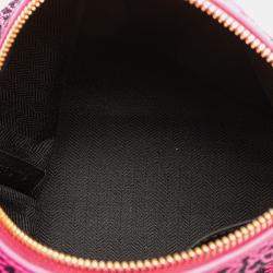 Loewe Pink Small Anagram Canvas Cubi Bag