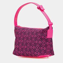 Loewe Pink Small Anagram Canvas Cubi Bag