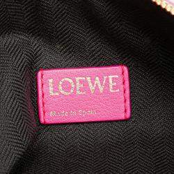 Loewe Pink Small Anagram Canvas Cubi Bag