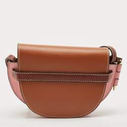 Pre Owned Loewe Tricolor Leather Mini Gate Crossbody Bag