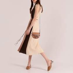 Pre Owned Loewe Tricolor Leather Mini Gate Crossbody Bag