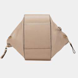 Loewe Beige Small Leather Hammock Bag
