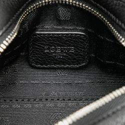 Loewe Black Micro Leather Amazona Satchel Bag