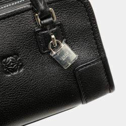 Loewe Black Micro Leather Amazona Satchel Bag
