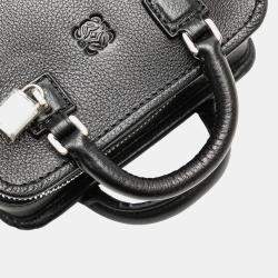 Loewe Black Micro Leather Amazona Satchel Bag