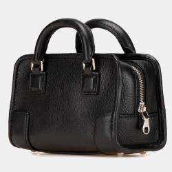 Loewe Black Micro Leather Amazona Satchel Bag