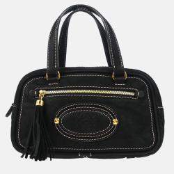 Loewe Black Leather Madrid Handbag