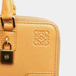 Loewe Caramel Leather Amazona Pouch Bag
