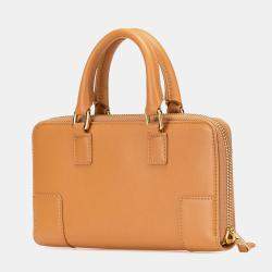 Loewe Caramel Leather Amazona Pouch Bag