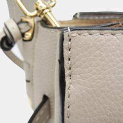 Loewe Light Beige Gate Leather Mini Top Handle Bag