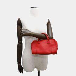 Loewe Red Leather Amazonas 23 Shoulder Bag