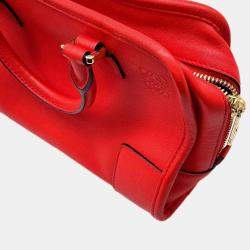 Loewe Red Leather Amazonas 23 Shoulder Bag