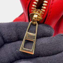 Loewe Red Leather Amazonas 23 Shoulder Bag