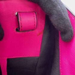 Loewe White Pink Leather Small Hammock Shoulder Bag 