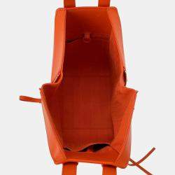 Loewe Orange Leather Hammock Compact Shoulder Bag 