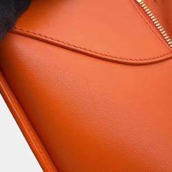 Loewe Orange Leather Hammock Compact Shoulder Bag 