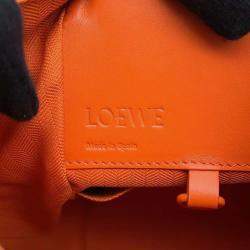 Loewe Orange Leather Hammock Compact Shoulder Bag 