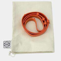 Loewe Orange Leather Hammock Compact Shoulder Bag 