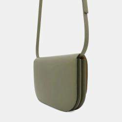 Loewe Green Leather Goya Accordion Shoulder Bag 