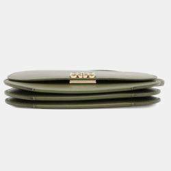 Loewe Green Leather Goya Accordion Shoulder Bag 