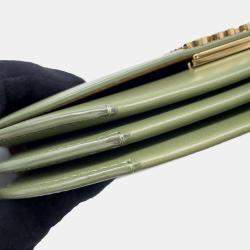 Loewe Green Leather Goya Accordion Shoulder Bag 