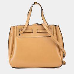 Loewe Brown Mini Leather Lazo Satchel