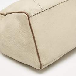 Loewe Two Tone Beige Leather Fusta 31 Boston Bag
