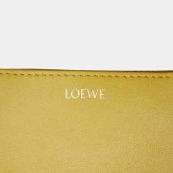 Loewe Yellow Mini Calfskin Puzzle Fold Tote