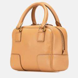 Loewe Brown Calfskin Amazona 16 Square Bag