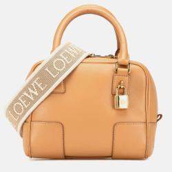 Loewe Brown Calfskin Amazona 16 Square Bag